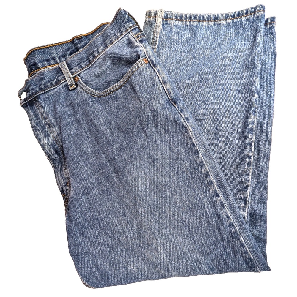 Levis 550 Relaxed Fit Men's Jeans 42x27.5 (Tag 42x29) Medium Wash Straight